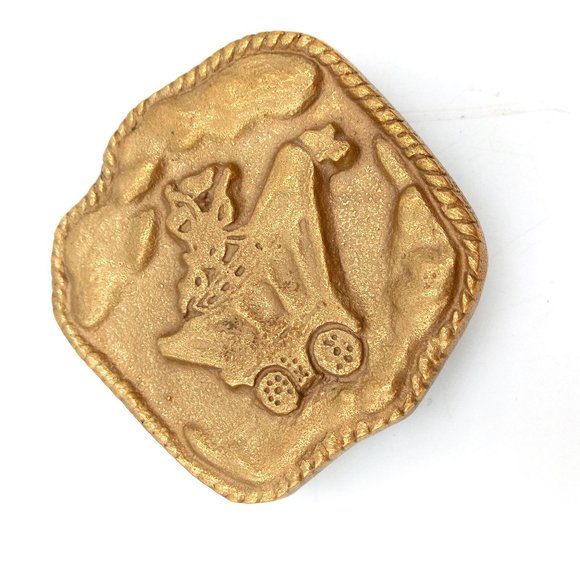 Guitar Banjo Player Belt Buckle Covered Wagon Travelling Singer Vintage Country - Picture 5 of 6